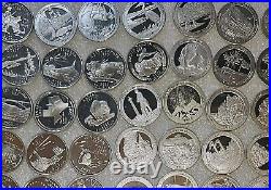 No Duplicates! Roll Of 40 Different Unc 90% Silver Proof Atb/state Quarters