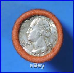 OBW Shotgun Roll of 1960 P Washington Silver Quarters BU Uncirculated Coins