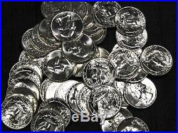 (ONE) CNB Denver PRE-1960 Full GEM BU Washington Silver Quarter Roll