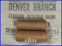 ONE UNSEARCHED Washington Silver Quarter Roll 40 Quarters 1932 1964 P D S
