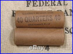 ONE Washington Standing Liberty Quarter Roll 40 Coins 1932-1964 PDS
