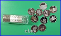 One Roll of 40 PROOF 90% Silver Washington State Quarters Random Dates