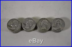 One Roll of Washington Silver Quarters (40 Coins) $10 Face Value