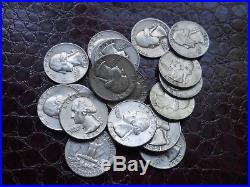 One full Roll of 90% Silver Quarters, 40 total