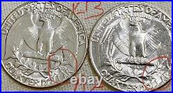 Original Bank Roll Unc/BU 1959 Washington Quarters All 40 coins Type B Reverse