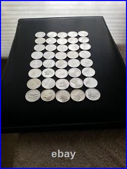 Proof 90% Silver State/atb Quarter Roll 40 Coins Mixed Fresh Coins Us Mint