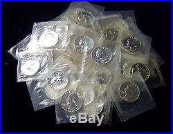 Proof Roll Of 40 1962 Washington Quarters 90% Silver In Cello Sealed