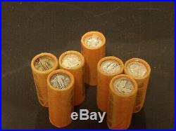 Quarter Rolls Sealed Unsearched Mixed Silver Washington & Standing Liberty Rolls