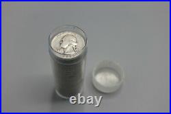 ROLL OF (40) WASHINGTON SILVER QUARTERS 90% SILVER COINS 1930s-1950s
