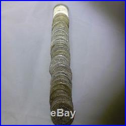 ROLL Pre 1964 Washington Quarters 90% silver (40 Coins) $10. Face Circulated