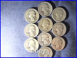 ROLL of 40 COINS CONSTITUTIONAL SILVER QUARTERS 1948 47 46 45 44 43 42 41 P D S