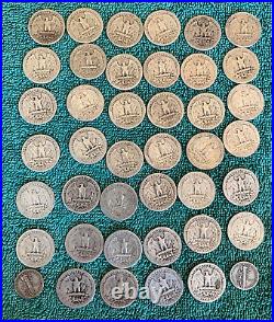 Roll. 1941 to 1950 Washington Quarter Mints. + Bonus