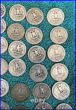 Roll. 1943 Washington Quarters. + Bonus