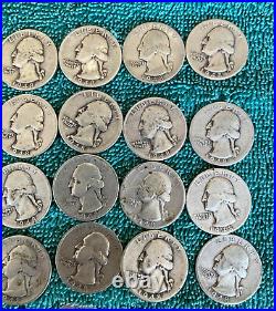 Roll. 1948 Washington Quarter Mints P D S. + Bonus