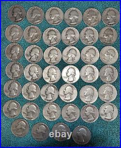 Roll. 1953 Washington Quarter Mints S and Phil. + Bonus