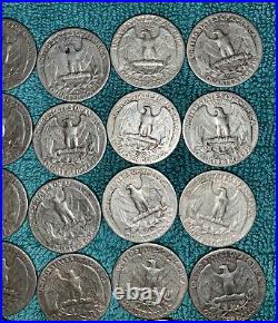 Roll. 1953 Washington Quarter Mints S and Phil. + Bonus