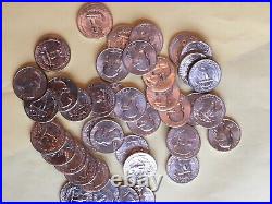 Roll 1953-d Gem Bu 90% Silver Washington Quarters-nice Luster -40 Coin Roll