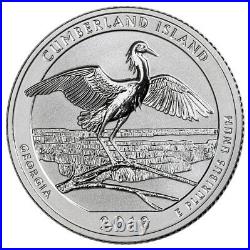 Roll-40 2018 S Silver Quarters America Beautiful Cumberland Island Reverse Proof