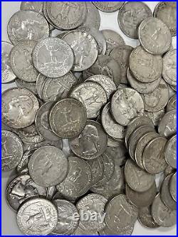 Roll 40 90% Silver Washington Quarter Mix Of Dates And Mintmarks Coins $10 Face