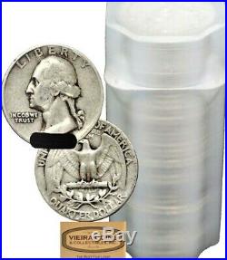 Roll (40 Coins) Washington Silver Quarters, 90% Silver VG to AU #B417-40