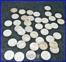 Roll 90% Silver Washington Standing Liberty Quarters 40 Coins $10 Face Value