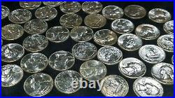 Roll BU 1955-P Washington Quarters 40 coins $10 of silver Stored 40+ yrs NICE
