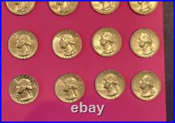 Roll Lot of 40 1964-D Washington Quarters 90% Silver US Coins 25c Appear AU-BU