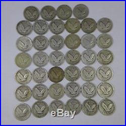 Roll Lot of 40 Silver Standing Liberty Quarters All Full Dates, some mint marks