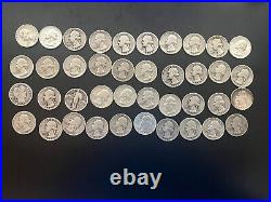 Roll Of 40 90% Silver Quarters