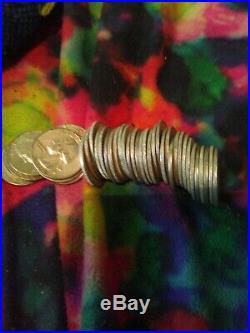 Roll Of 40 90% Silver Washington Quarters $10 Face Value Ungraded mixed Date