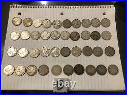 Roll Of 40 Canadian 80%-92.5% Silver Quarters Pre 1967 $10 Face Value