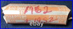 Roll Of 40 Silver quarters? 1962 And 1952 Washington, circulated