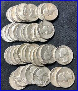 Roll Of 40 Silver quarters? 1964 Washington, circulated