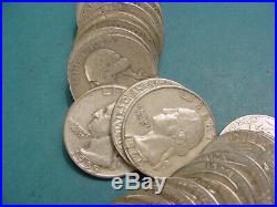 Roll Of 40 Washington Quarters $10 Face Value 90% Silver Mixed Dates Pre-1965