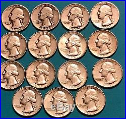 Roll Of 83 $20+ Face Value 90% Silver Washington Quarters Error Coins Key Dates