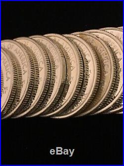 Roll Of 90% Silver Proof Washington Quarters 40 Coins San Francisco Cameos US