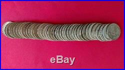 Roll Of 90% Silver Washington Quarters, 40 Quarters With Full Dates, nice coins