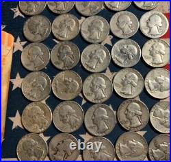 Roll Of 90% Silver Washington Quarters You Get These Exact Coins 40 Of Them