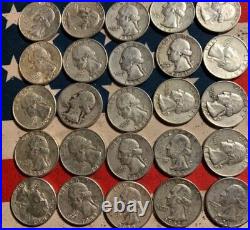 Roll Of 90% Silver Washington Quarters You Get These Exact Coins 40 Of Them