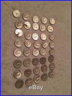 Roll Of Washington Silver Quarters 40 Pcs $10 Face
