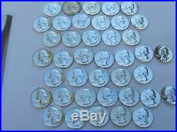 Roll Proof1956-1964 Silver Washington Quarter-a Few Are Toned-#256-40 Coins