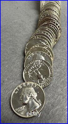 Roll of 1961-P Proof Silver Washington Quarters BU