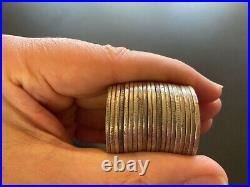 Roll of 20 Silver Barber Half Dollars, Circulated, Mixed Dates and Mints