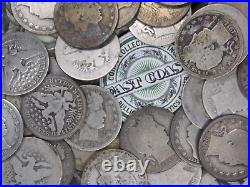 (Roll of 40) $10 FV BARBER Silver Quarters 25c CULL 90% Bullion ECC&C, Inc