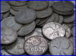 (Roll of 40) $10 FV Canada 80% Silver Quarters Coin 25c Circulated ECC&C, Inc