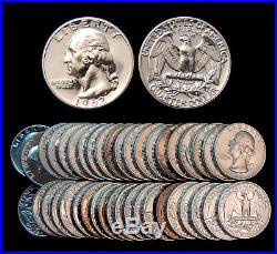 Roll of 40 1962 Proof Washington 90% Silver Quarters