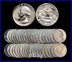 Roll of 40 1963 Proof Washington 90% Silver Quarters