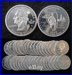 Roll of 40 2003-S Proof Illinois 90% Silver Quarters