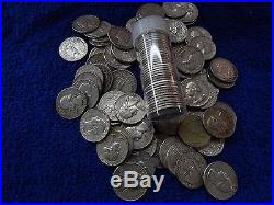 Roll of 40-90% Silver Circulated Pre 1965 US Quarters