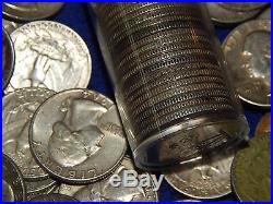 Roll of 40-90% Silver Circulated Pre 1965 US Quarters